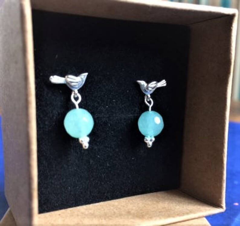 Magpie Amazonite Earrings