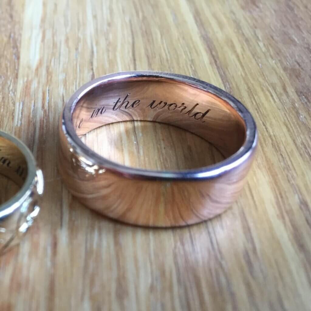 Gents Rose Gold Wedding Ring