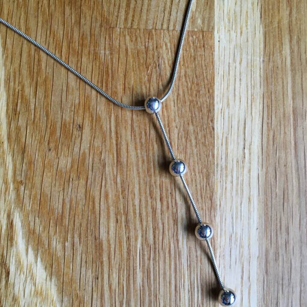 Silver Bead Pendant