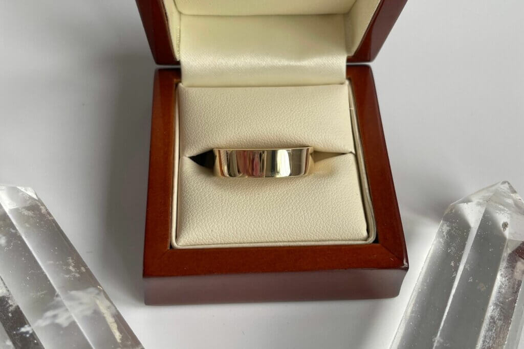 Recycled Gold Gents Wedding Ring