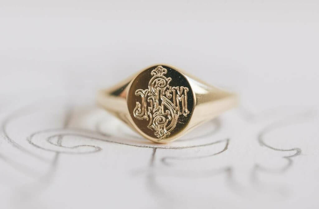 Family Monogram Signet Ring