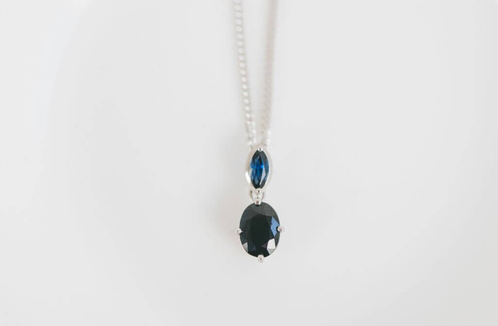 Oval and Marquise Sapphire Pendant