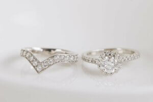 Diamond Wishbone Wedding Ring