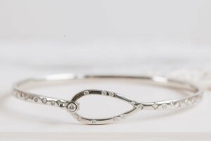 Scatter Set Palladium and Diamond Bangle