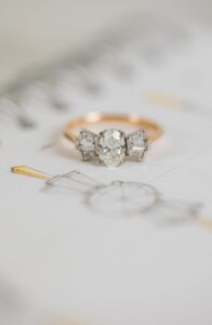 Contemporary Twist on Art Deco Engagement Ring