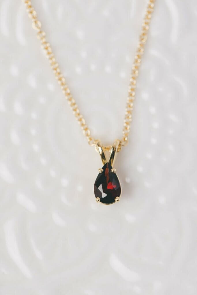 Garnet January Birthstone Pendant