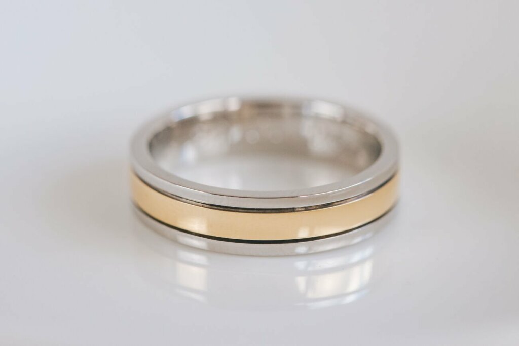 Platinum and Yellow Gold Wedding Ring