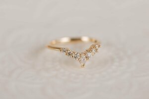 Marquise and Brilliant cut Diamond Tiara Wedding Ring