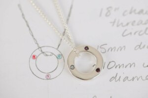 Birthstone Circle Pendant