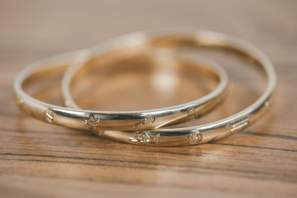 Charm Bracelet Reimagined as a Double Bangle