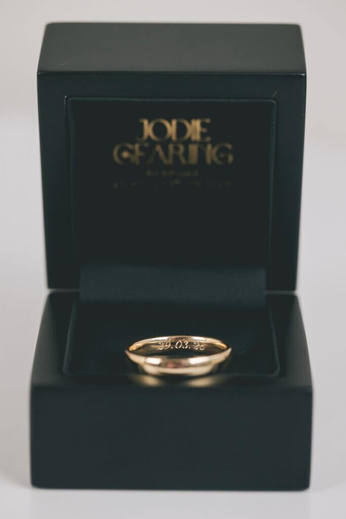 Oval Court Yellow Gold Gents Wedding Ring