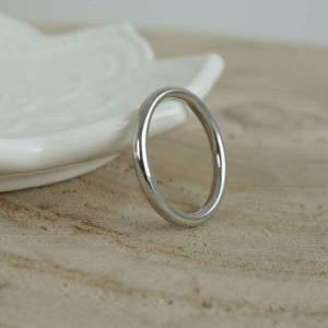 Simple Platinum Wedding Band