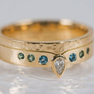 Gents Birthstone Wedding Ring